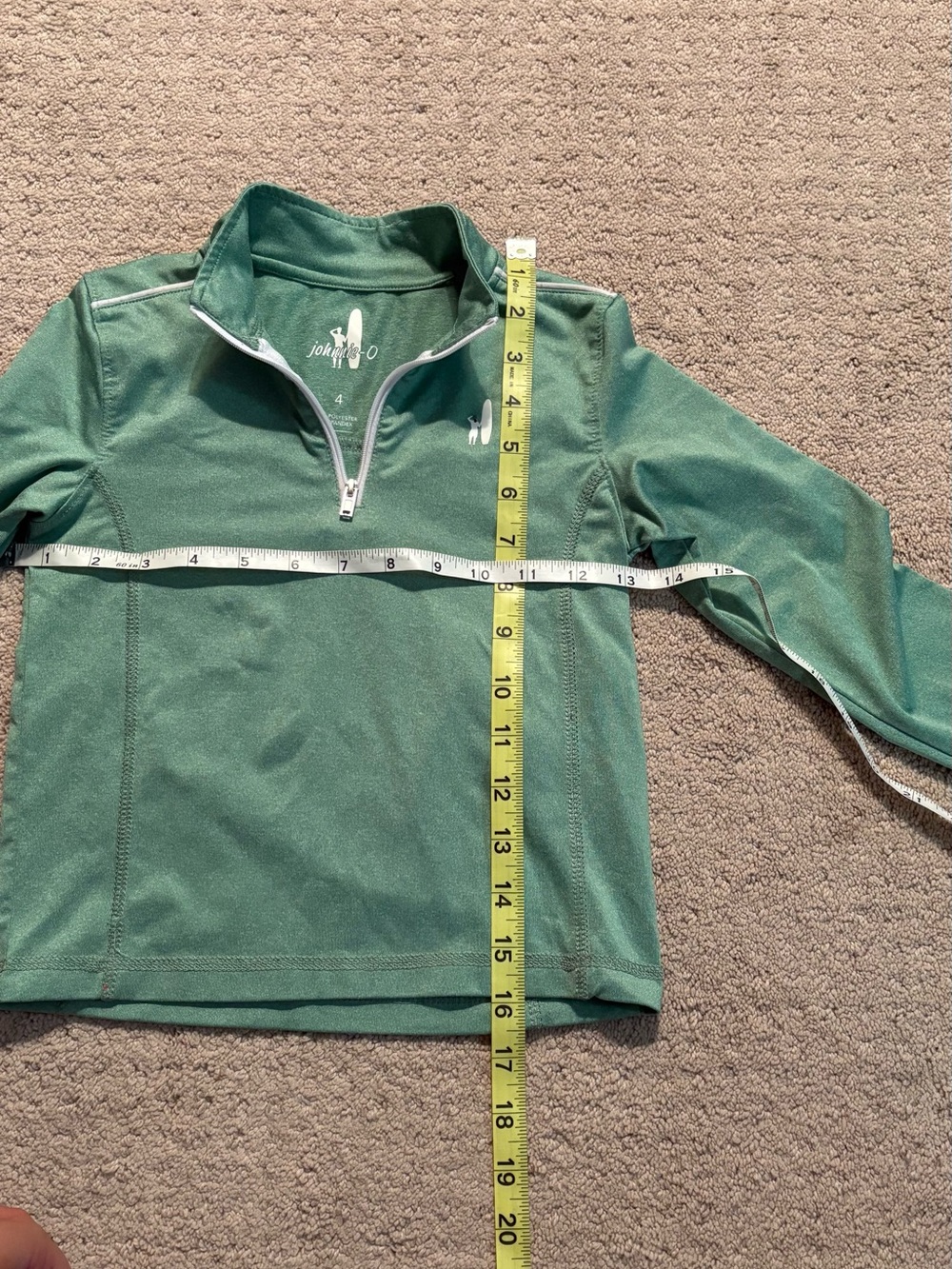 johnnie-O Forest Green Quarter-Zip Pullover